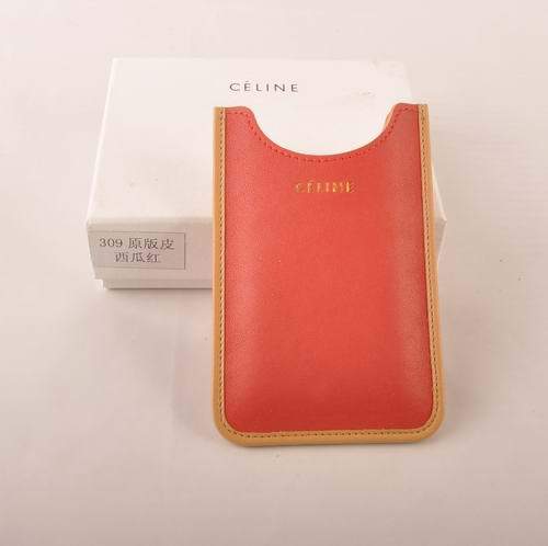 Celine Iphone Case - Celine 309 Red Original Leather